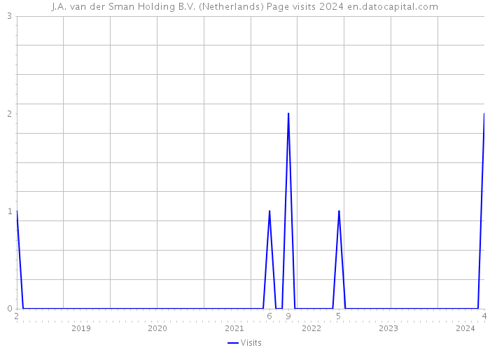 J.A. van der Sman Holding B.V. (Netherlands) Page visits 2024 