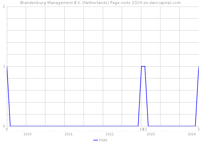 Brandenburg Management B.V. (Netherlands) Page visits 2024 