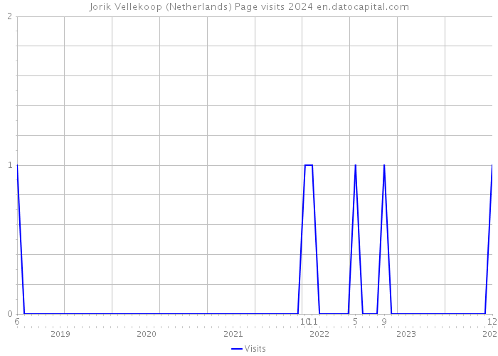 Jorik Vellekoop (Netherlands) Page visits 2024 