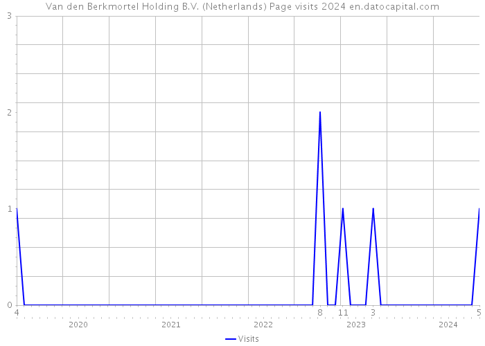 Van den Berkmortel Holding B.V. (Netherlands) Page visits 2024 