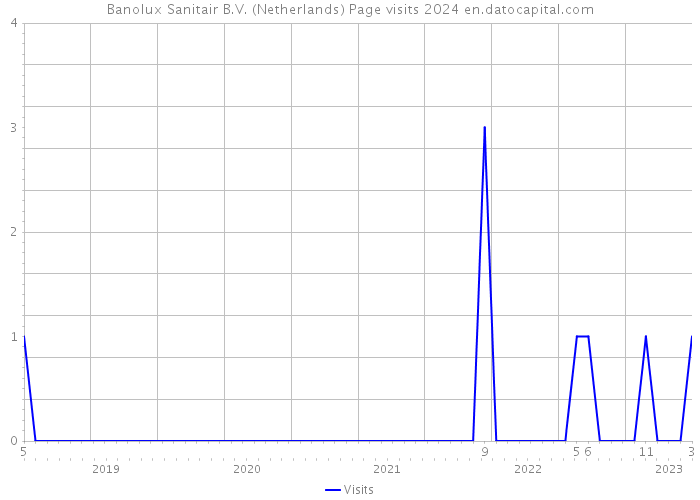 Banolux Sanitair B.V. (Netherlands) Page visits 2024 