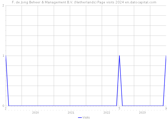 F. de Jong Beheer & Management B.V. (Netherlands) Page visits 2024 