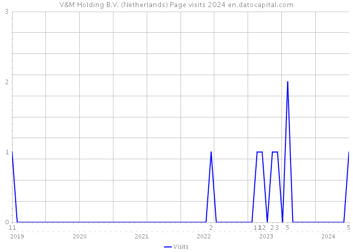 V&M Holding B.V. (Netherlands) Page visits 2024 