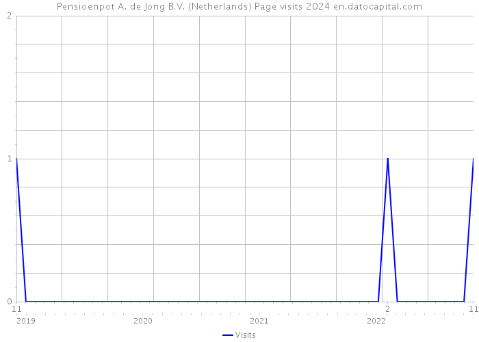 Pensioenpot A. de Jong B.V. (Netherlands) Page visits 2024 