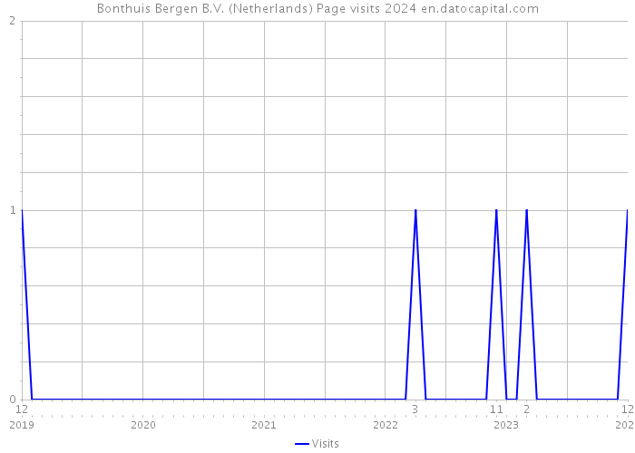 Bonthuis Bergen B.V. (Netherlands) Page visits 2024 