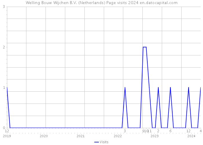 Welling Bouw Wijchen B.V. (Netherlands) Page visits 2024 