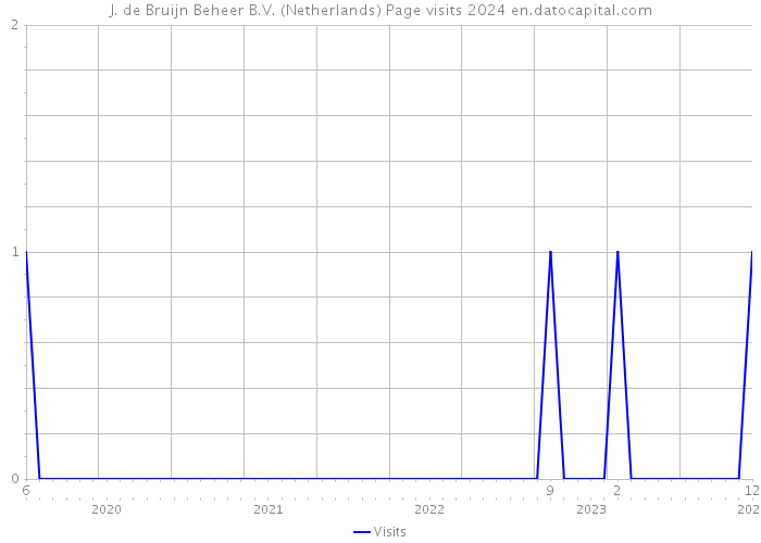 J. de Bruijn Beheer B.V. (Netherlands) Page visits 2024 