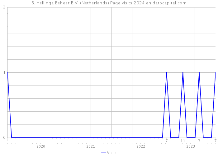 B. Hellinga Beheer B.V. (Netherlands) Page visits 2024 