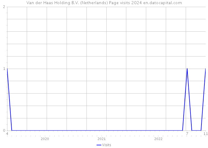 Van der Haas Holding B.V. (Netherlands) Page visits 2024 