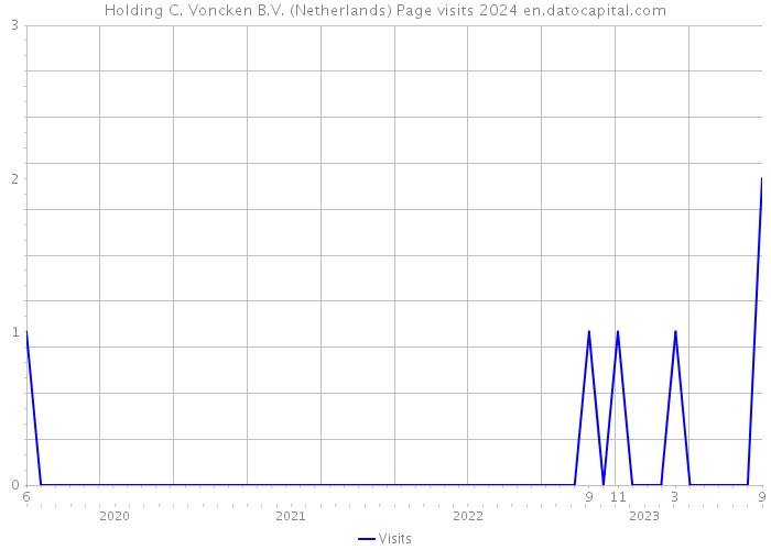 Holding C. Voncken B.V. (Netherlands) Page visits 2024 