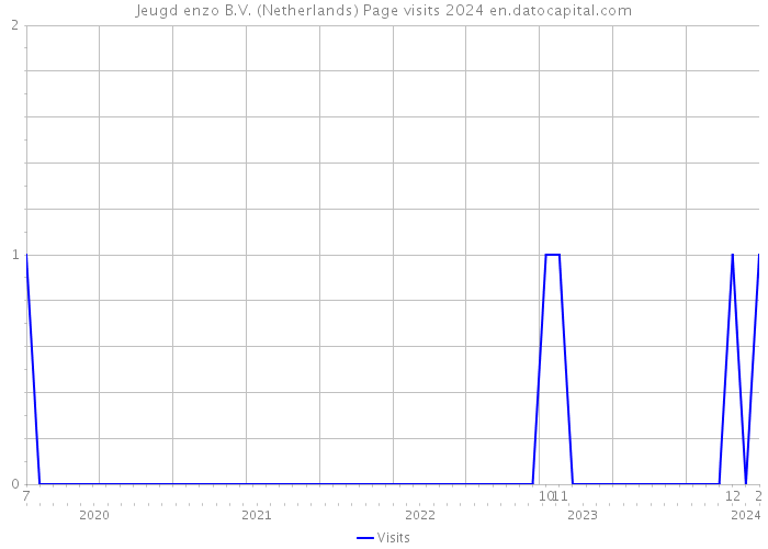 Jeugd enzo B.V. (Netherlands) Page visits 2024 