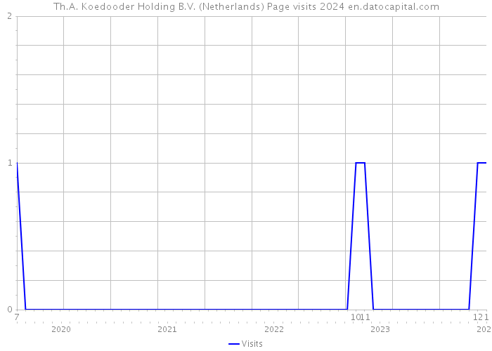 Th.A. Koedooder Holding B.V. (Netherlands) Page visits 2024 