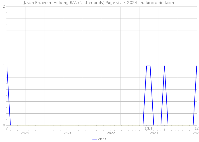J. van Bruchem Holding B.V. (Netherlands) Page visits 2024 