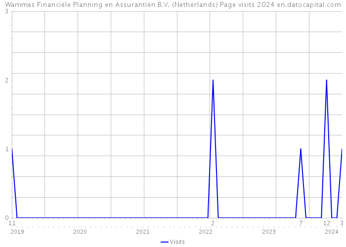 Wammes Financiële Planning en Assurantiën B.V. (Netherlands) Page visits 2024 
