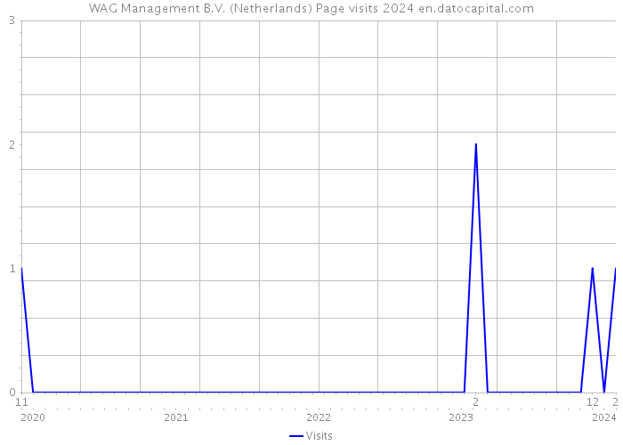 WAG Management B.V. (Netherlands) Page visits 2024 