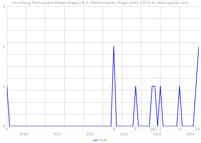 Hooibrug Participatie Maatschappij B.V. (Netherlands) Page visits 2024 