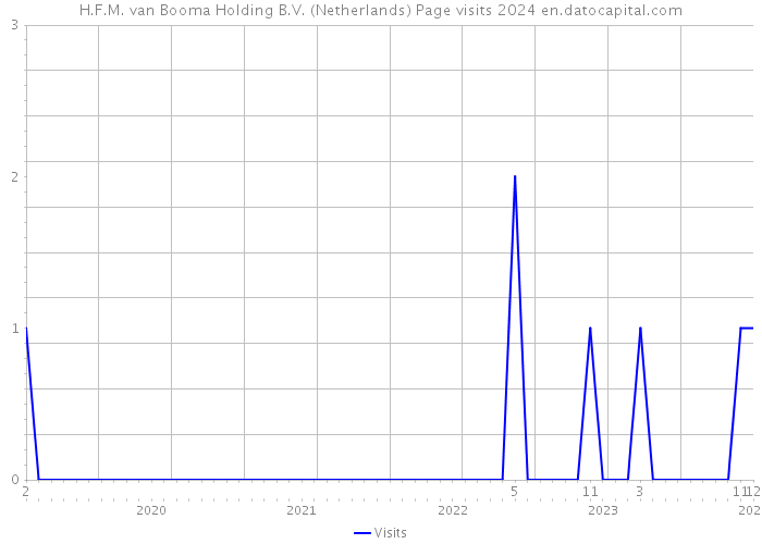 H.F.M. van Booma Holding B.V. (Netherlands) Page visits 2024 