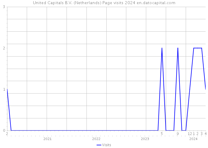 United Capitals B.V. (Netherlands) Page visits 2024 