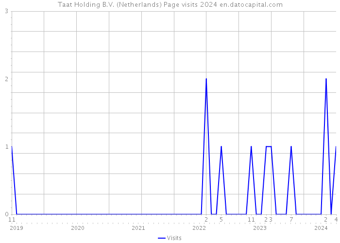 Taat Holding B.V. (Netherlands) Page visits 2024 