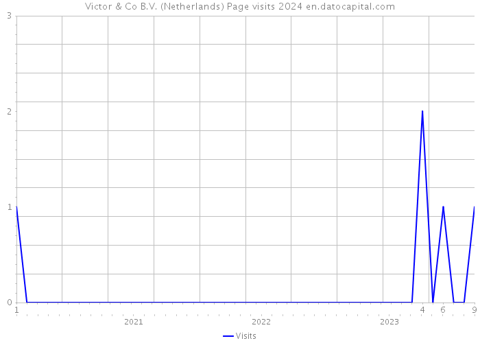 Victor & Co B.V. (Netherlands) Page visits 2024 