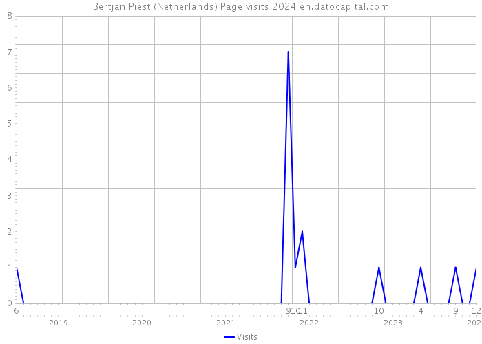 Bertjan Piest (Netherlands) Page visits 2024 