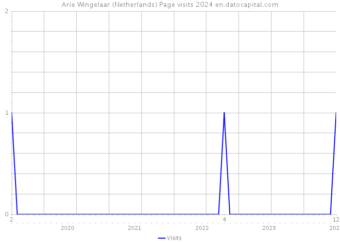 Arie Wingelaar (Netherlands) Page visits 2024 