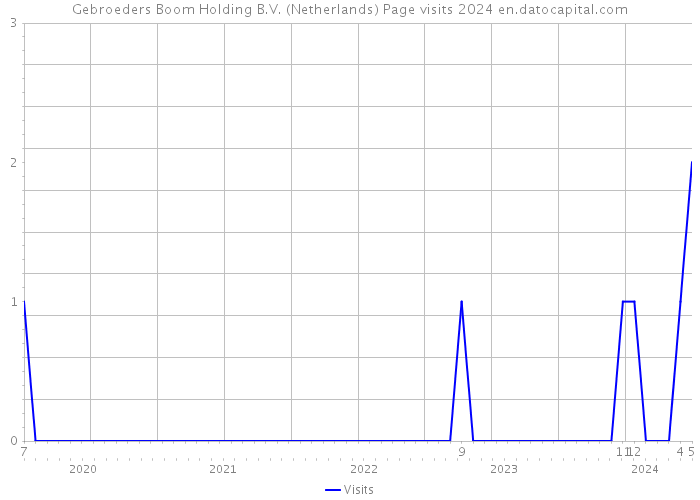 Gebroeders Boom Holding B.V. (Netherlands) Page visits 2024 