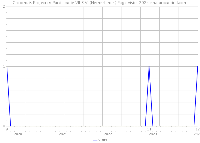 Groothuis Projecten Participatie VII B.V. (Netherlands) Page visits 2024 