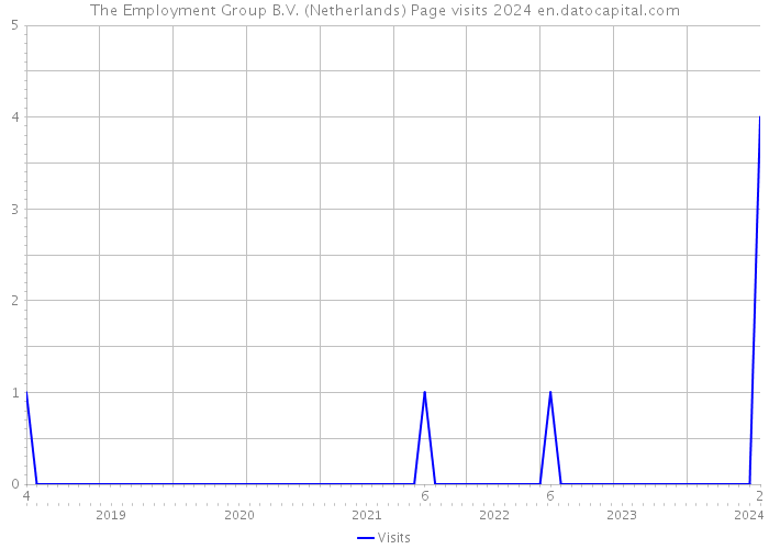 The Employment Group B.V. (Netherlands) Page visits 2024 