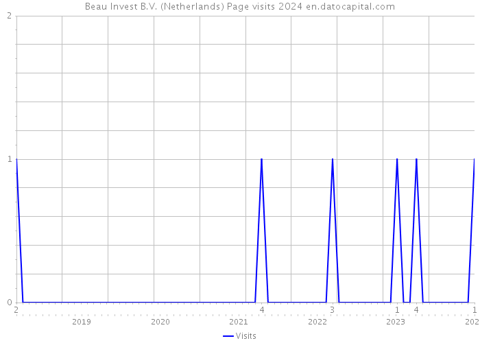 Beau Invest B.V. (Netherlands) Page visits 2024 