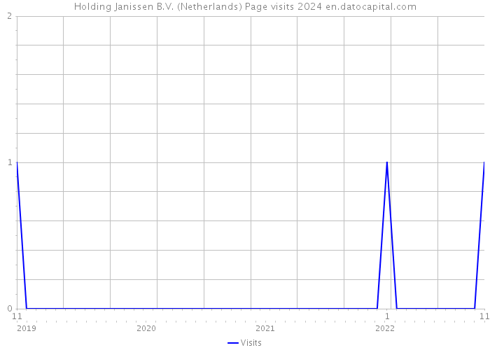 Holding Janissen B.V. (Netherlands) Page visits 2024 