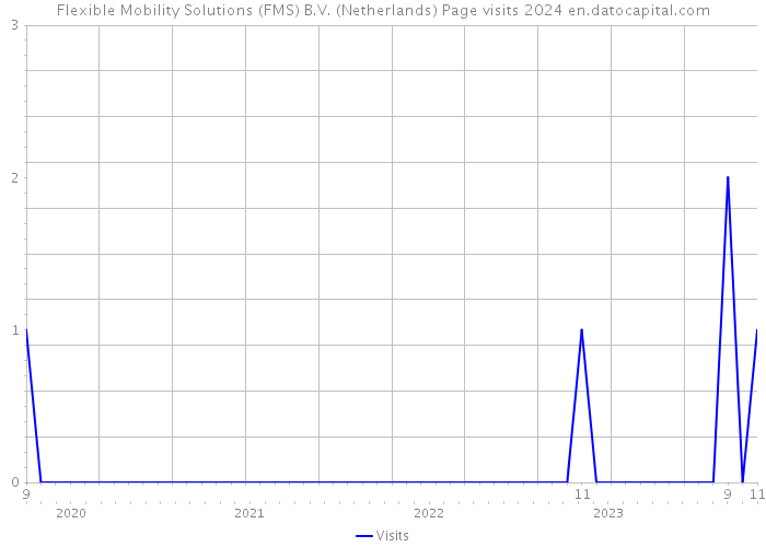 Flexible Mobility Solutions (FMS) B.V. (Netherlands) Page visits 2024 