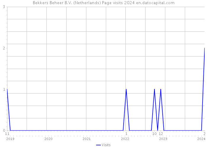Bekkers Beheer B.V. (Netherlands) Page visits 2024 