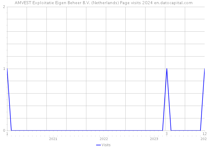 AMVEST Exploitatie Eigen Beheer B.V. (Netherlands) Page visits 2024 