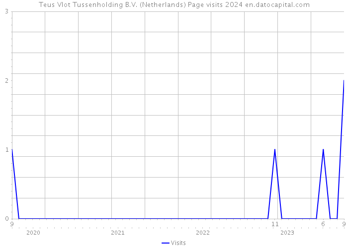Teus Vlot Tussenholding B.V. (Netherlands) Page visits 2024 