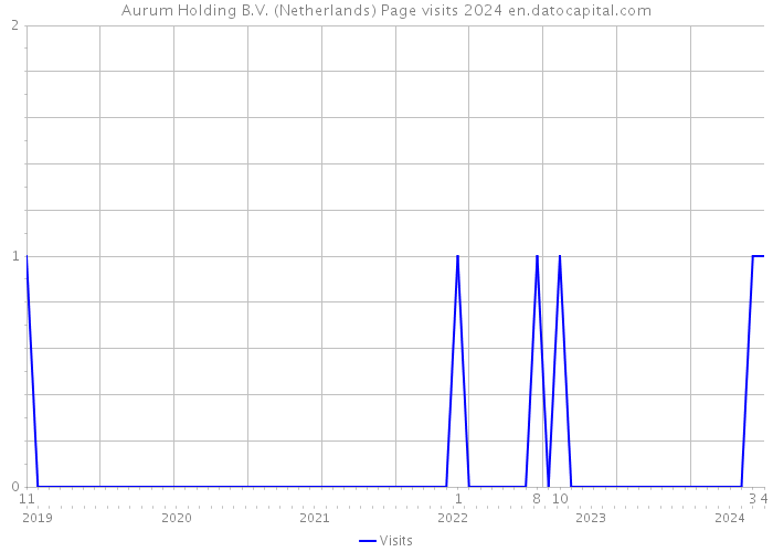 Aurum Holding B.V. (Netherlands) Page visits 2024 