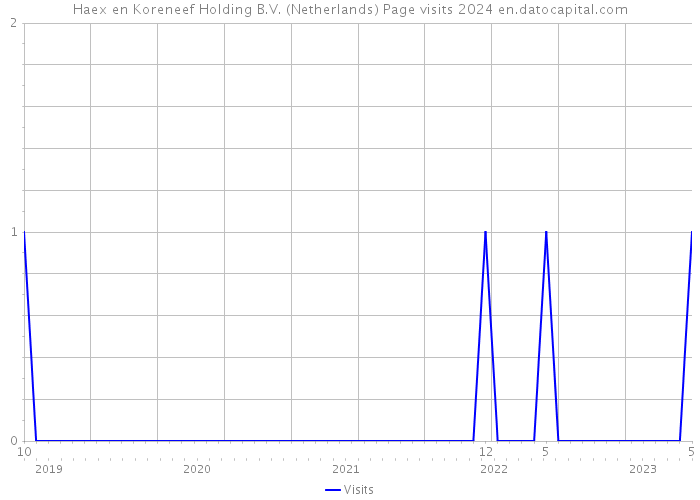 Haex en Koreneef Holding B.V. (Netherlands) Page visits 2024 
