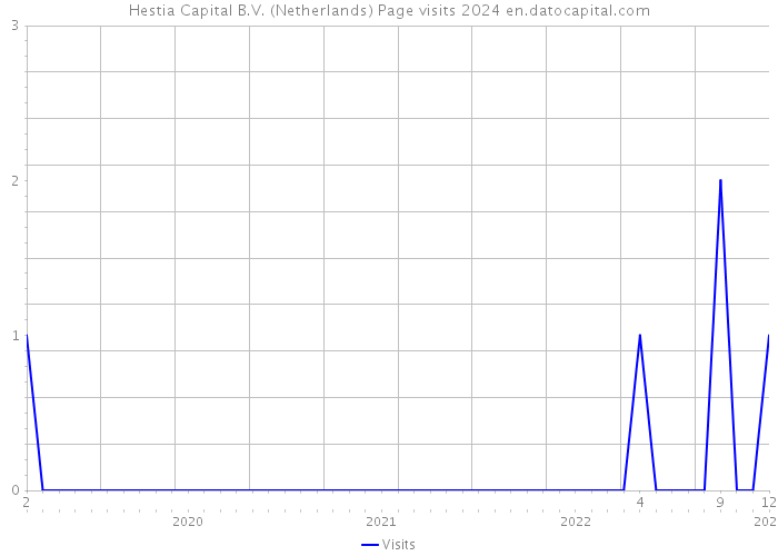 Hestia Capital B.V. (Netherlands) Page visits 2024 