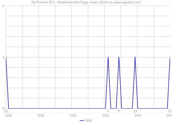 De Pionier B.V. (Netherlands) Page visits 2024 