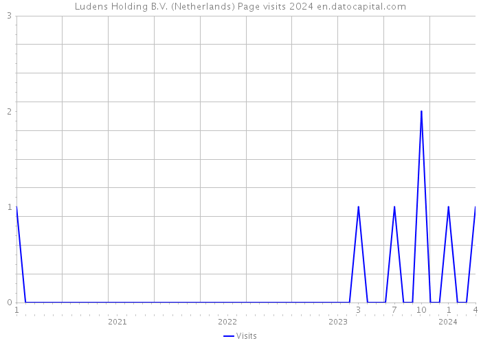 Ludens Holding B.V. (Netherlands) Page visits 2024 