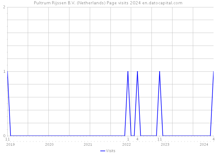 Pultrum Rijssen B.V. (Netherlands) Page visits 2024 