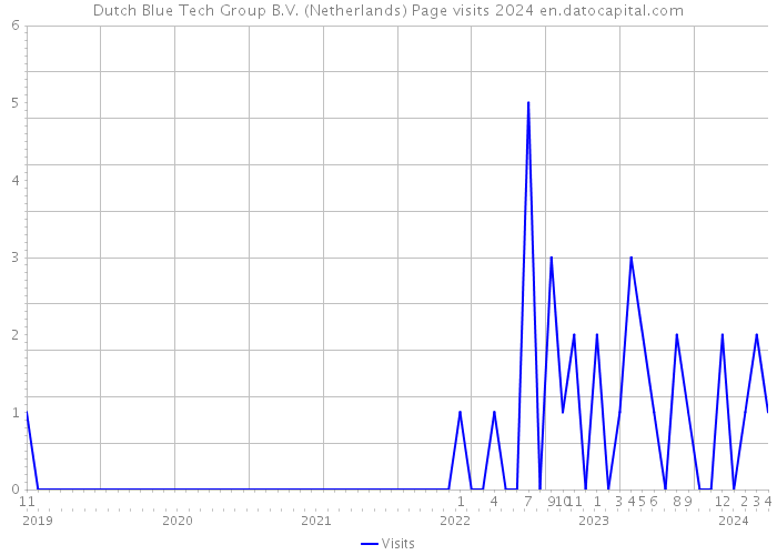 Dutch Blue Tech Group B.V. (Netherlands) Page visits 2024 
