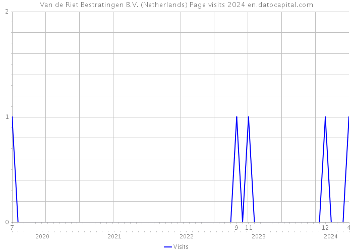 Van de Riet Bestratingen B.V. (Netherlands) Page visits 2024 