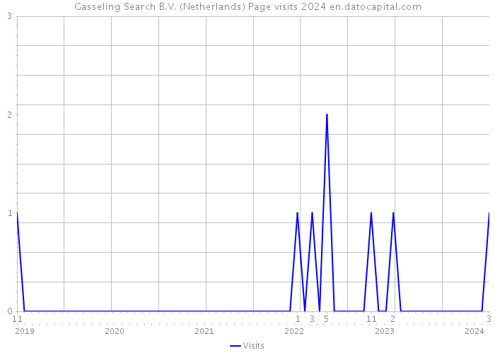 Gasseling Search B.V. (Netherlands) Page visits 2024 