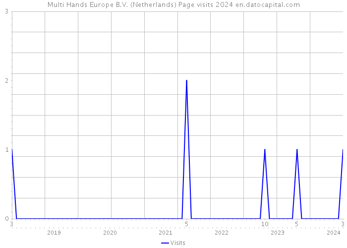 Multi Hands Europe B.V. (Netherlands) Page visits 2024 