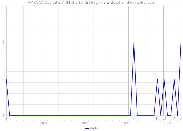 AMROCK Capital B.V. (Netherlands) Page visits 2024 