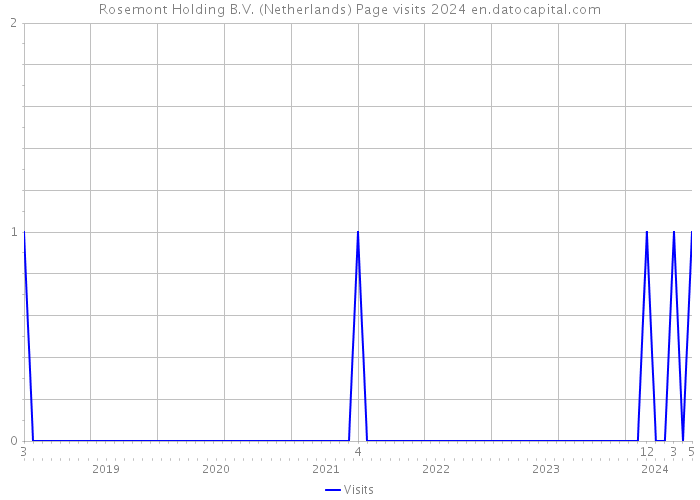 Rosemont Holding B.V. (Netherlands) Page visits 2024 