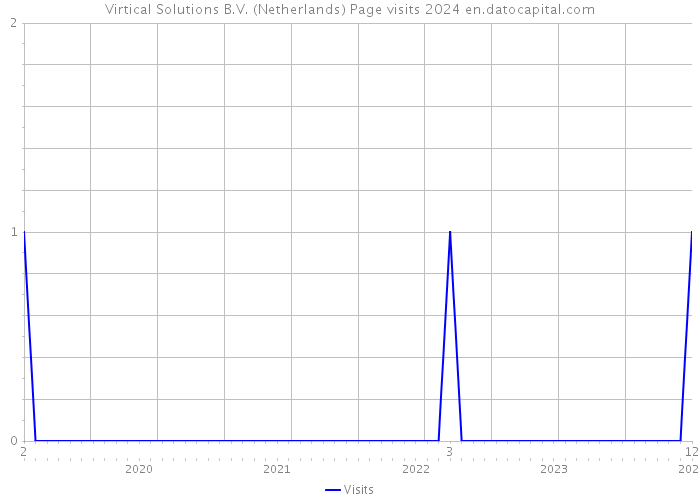 Virtical Solutions B.V. (Netherlands) Page visits 2024 