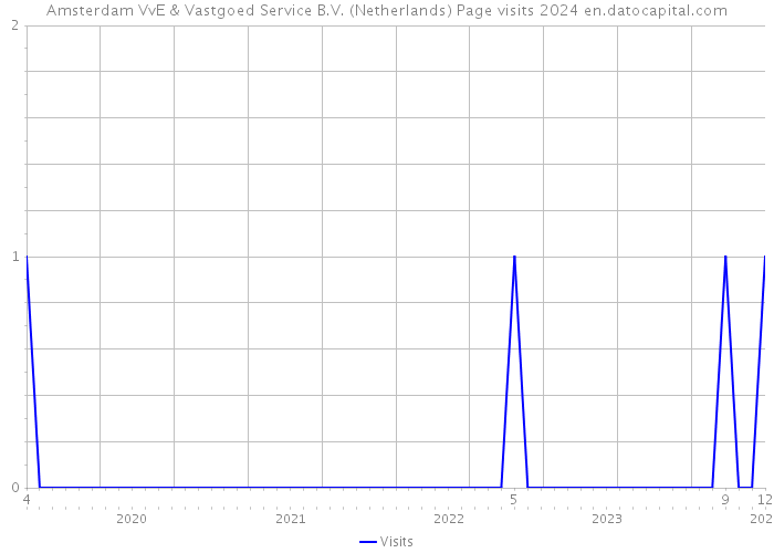 Amsterdam VvE & Vastgoed Service B.V. (Netherlands) Page visits 2024 