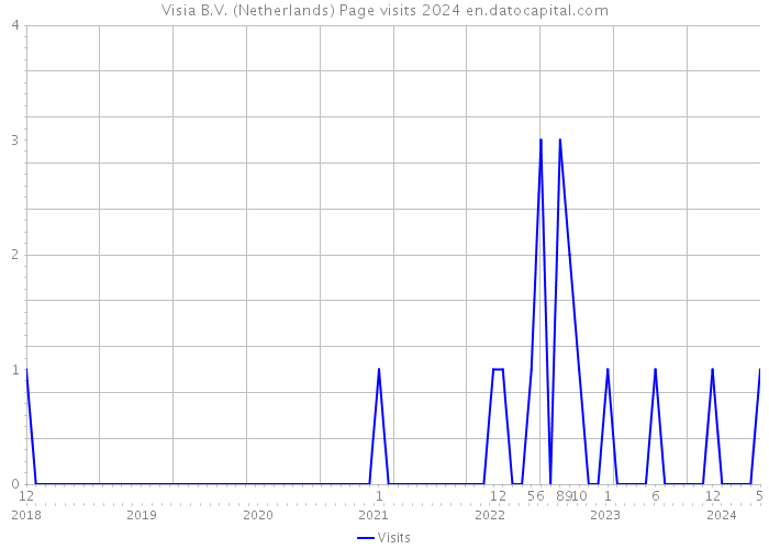 Visia B.V. (Netherlands) Page visits 2024 